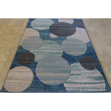 Covor modern Soho 8459, polipropilena, navy-albastru inchis, 160 x 230 cm ieftin