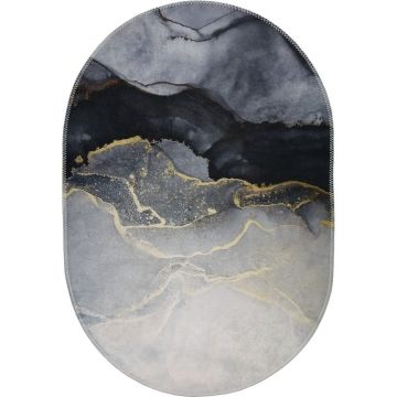 Covor negru-alb lavabil 120x180 cm – Vitaus