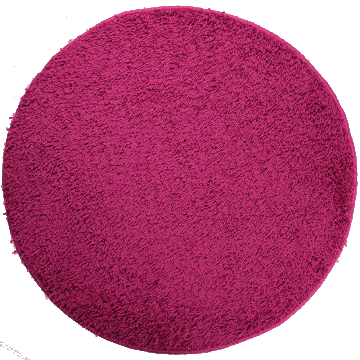 Covor rotund Mistral, 100% polipropilena friese, model modern roz, 80 cm ieftin