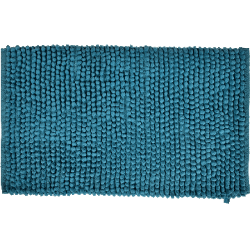 Covoras baie MSV, bumbac 100%, bleu, 50 x 80 cm