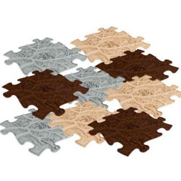 Covoras ortopedic senzorial puzzle Set Roots