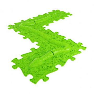 Set covorase ortopedice senzoriale puzzle Sarpe lime B Muffik