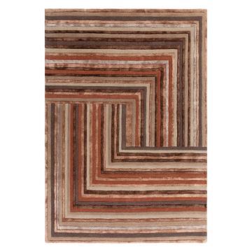 Covor cărămiziu din lână 120x170 cm Network Terracotta – Asiatic Carpets