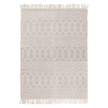 Covor gri deschis din lână 160x230 cm Asra – Asiatic Carpets ieftin