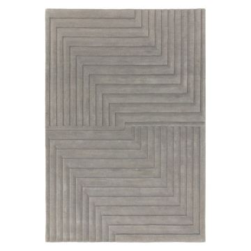 Covor gri din lână 120x170 cm Form – Asiatic Carpets