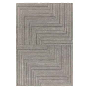 Covor gri din lână 160x230 cm Form – Asiatic Carpets