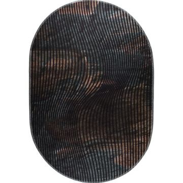 Covor negru lavabil 120x180 cm – Vitaus