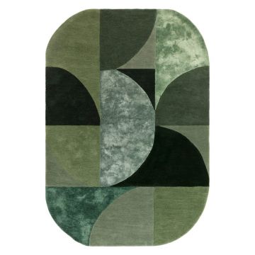 Covor verde închis din lână 200x300 cm Forest – Asiatic Carpets