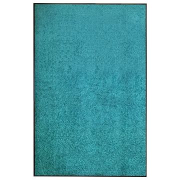 Covoraș de ușă lavabil cyan 120 x 180 cm
