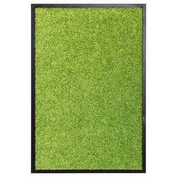 Covoraș de ușă lavabil verde 40 x 60 cm