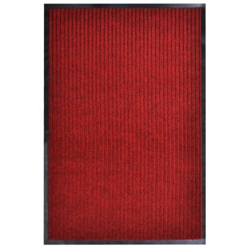 Covoraș de ușă roșu 160 x 220 cm PVC