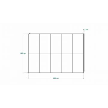 Covoras educativ Lionelo Robby 200 x 180 cm Multicolor